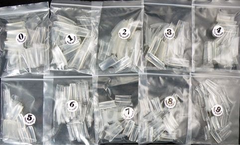 Kit com 500 tips - transparente