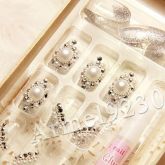 Unhas postiças com nail art cod 34